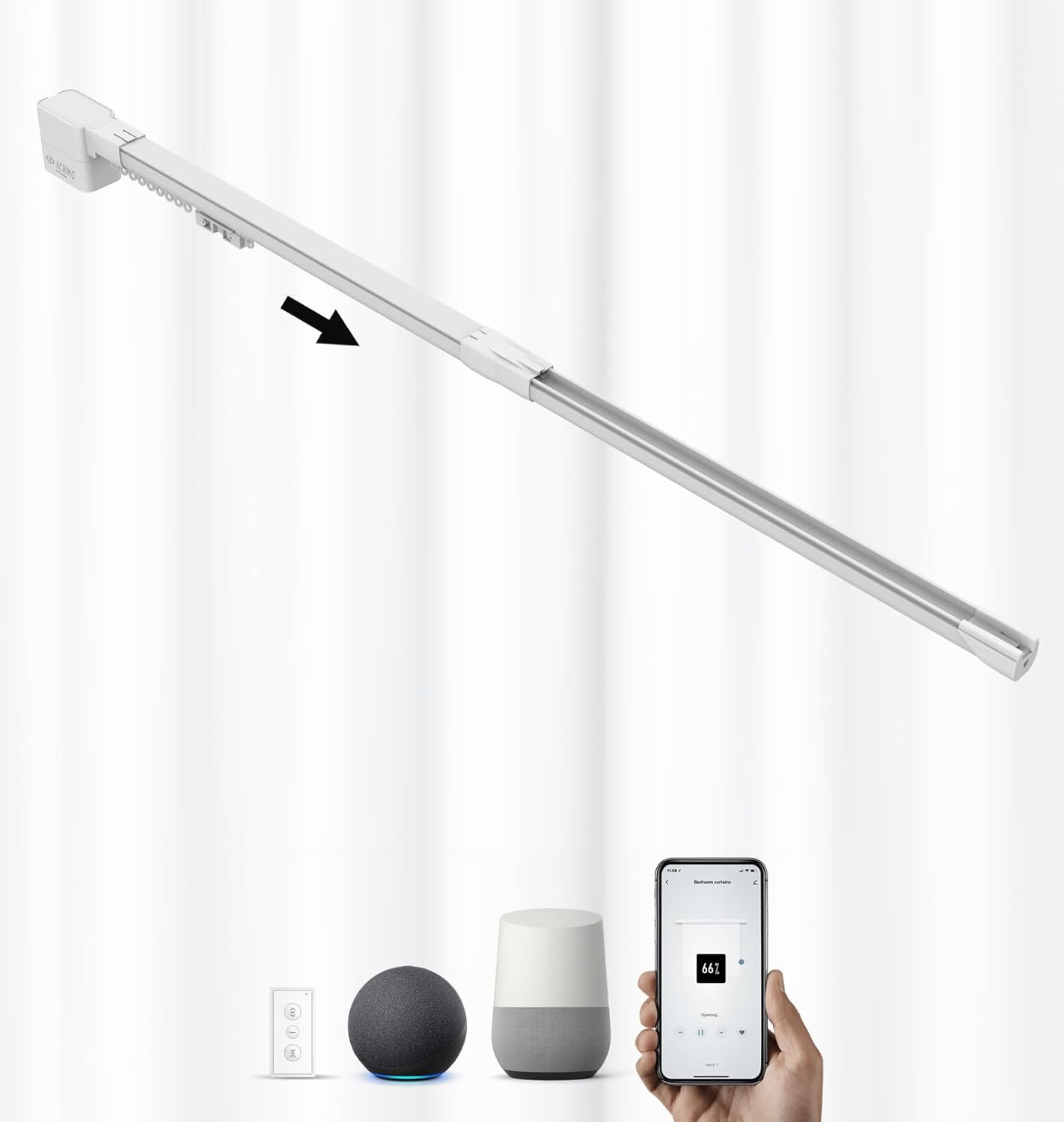 Acrimo Kit Binario Tende Motorizzato WiFi 1.5-2.6m