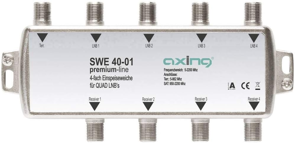 Axing SWE 40-01 Miscelatore Diplexer TV Satellitare e DTT - immagine 1