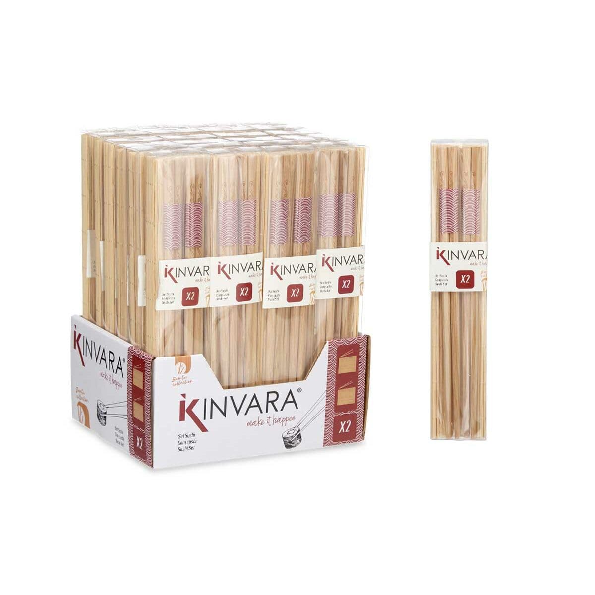 Kinvara Set Sushi, Multicolore, Estándar