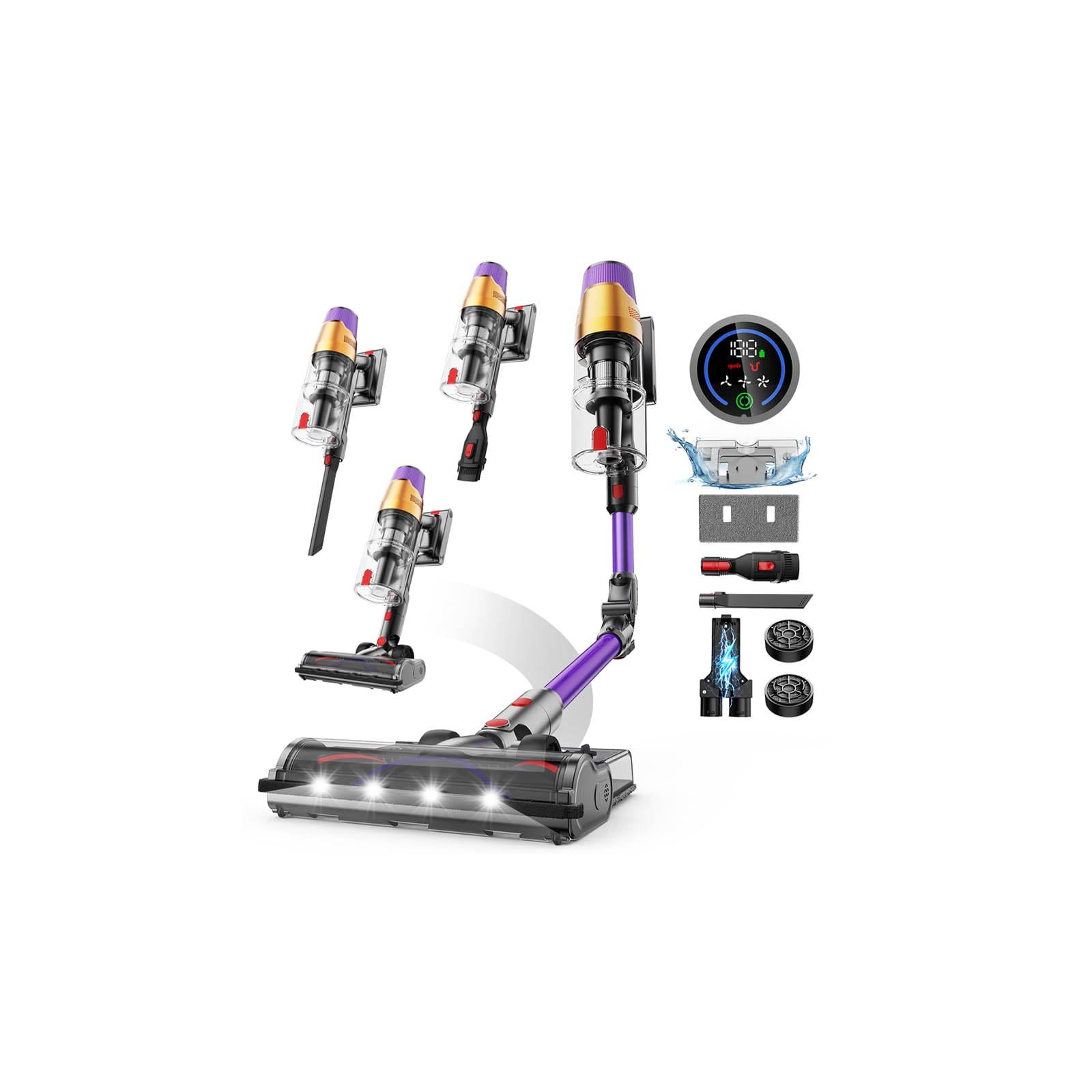 A12 Aspirapolvere Senza Fili 48Kpa 550W 70Min