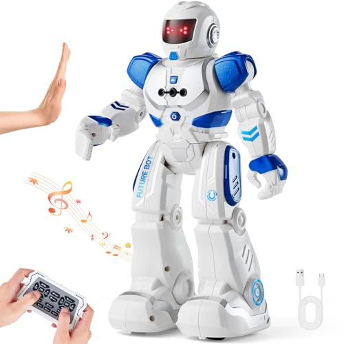VEVOR Robot Giocattolo per Bambini, Telecomando Programmabile, Robot Intelligente RC, Funzioni Camminata, Canto, Danza, Interattivo, Gesti, Robot Giocattolo Controllo Remoto Programmabile per Bambini