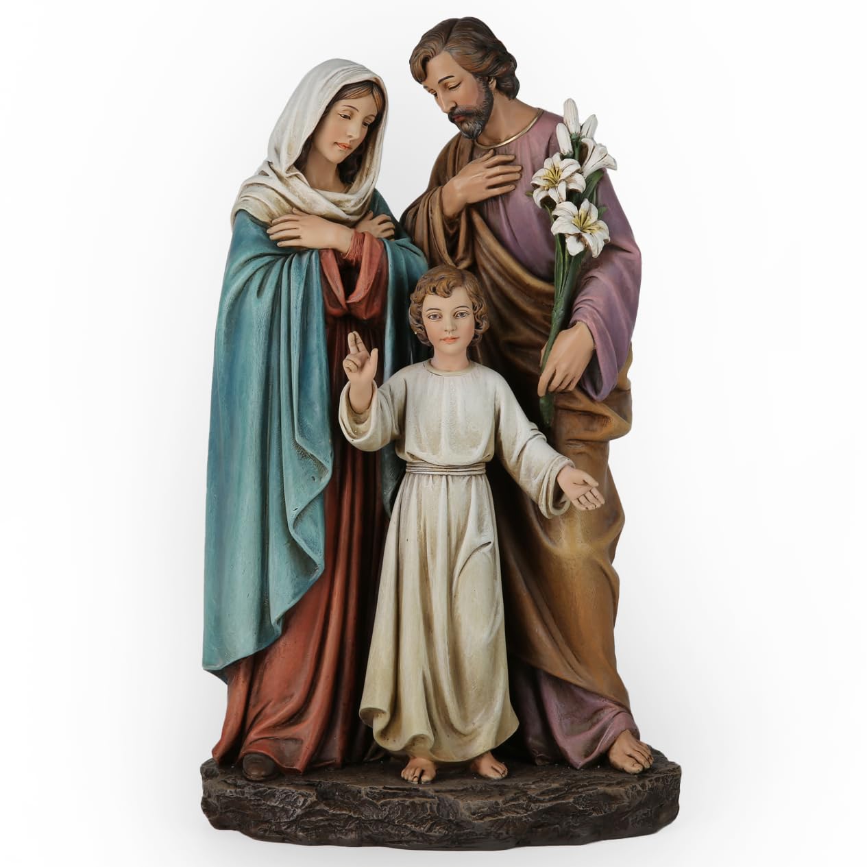 Statua Cattolica Sacra Famiglia BC - Decorazione Interni