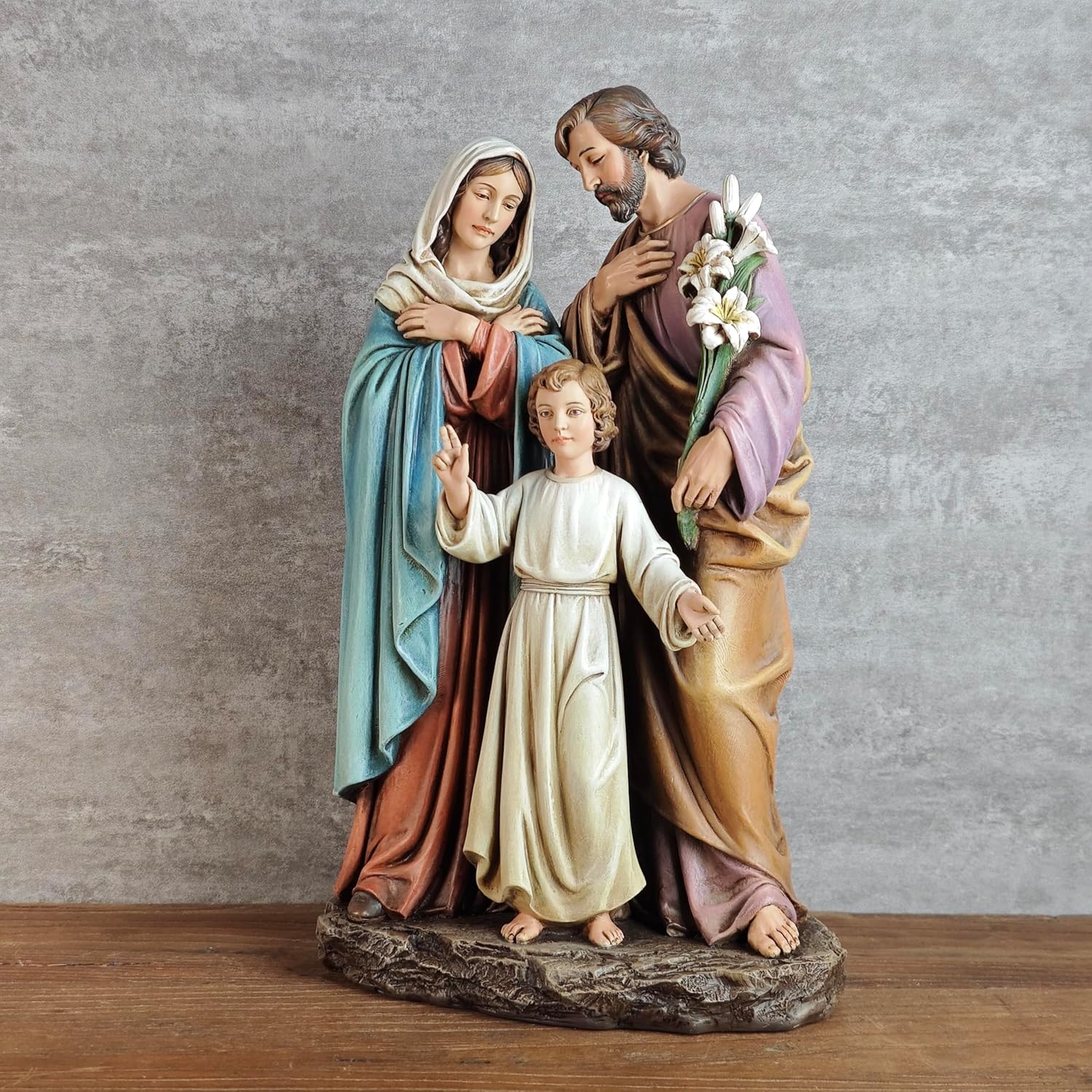Statua Cattolica Sacra Famiglia BC - Decorazione Interni - immagine 3