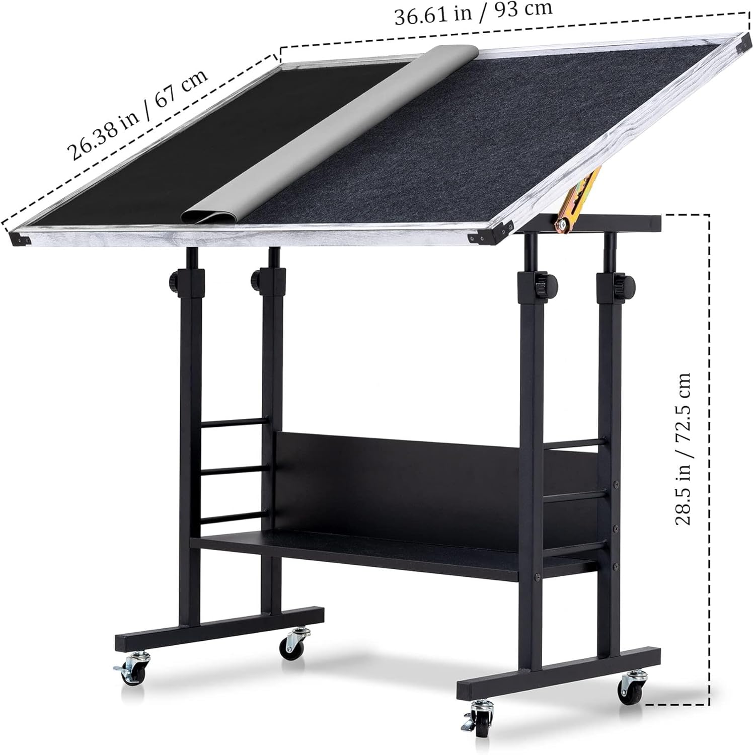 Becko Us Jigsaw Puzzle Table per 1500 Pezzi, Grigio - immagine 3