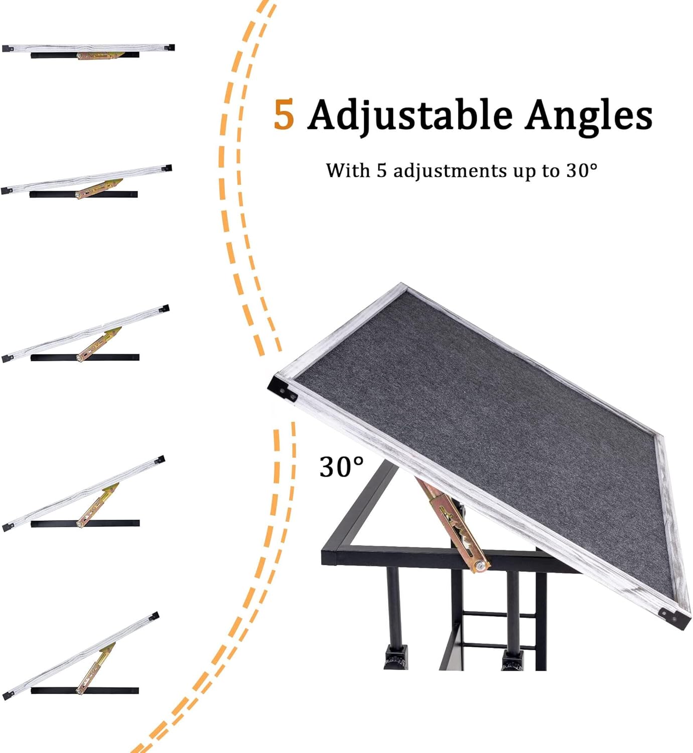 Becko Us Jigsaw Puzzle Table per 1500 Pezzi, Grigio - immagine 4