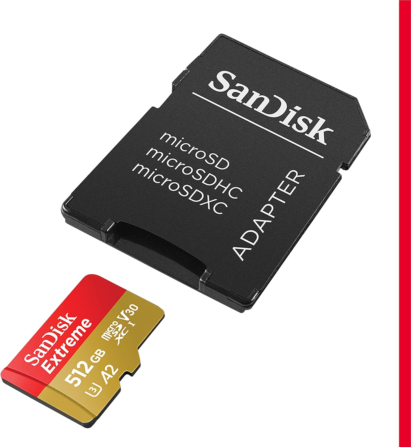 Sandisk 512GB Extreme microSDXC + Adattatore SD - immagine 2