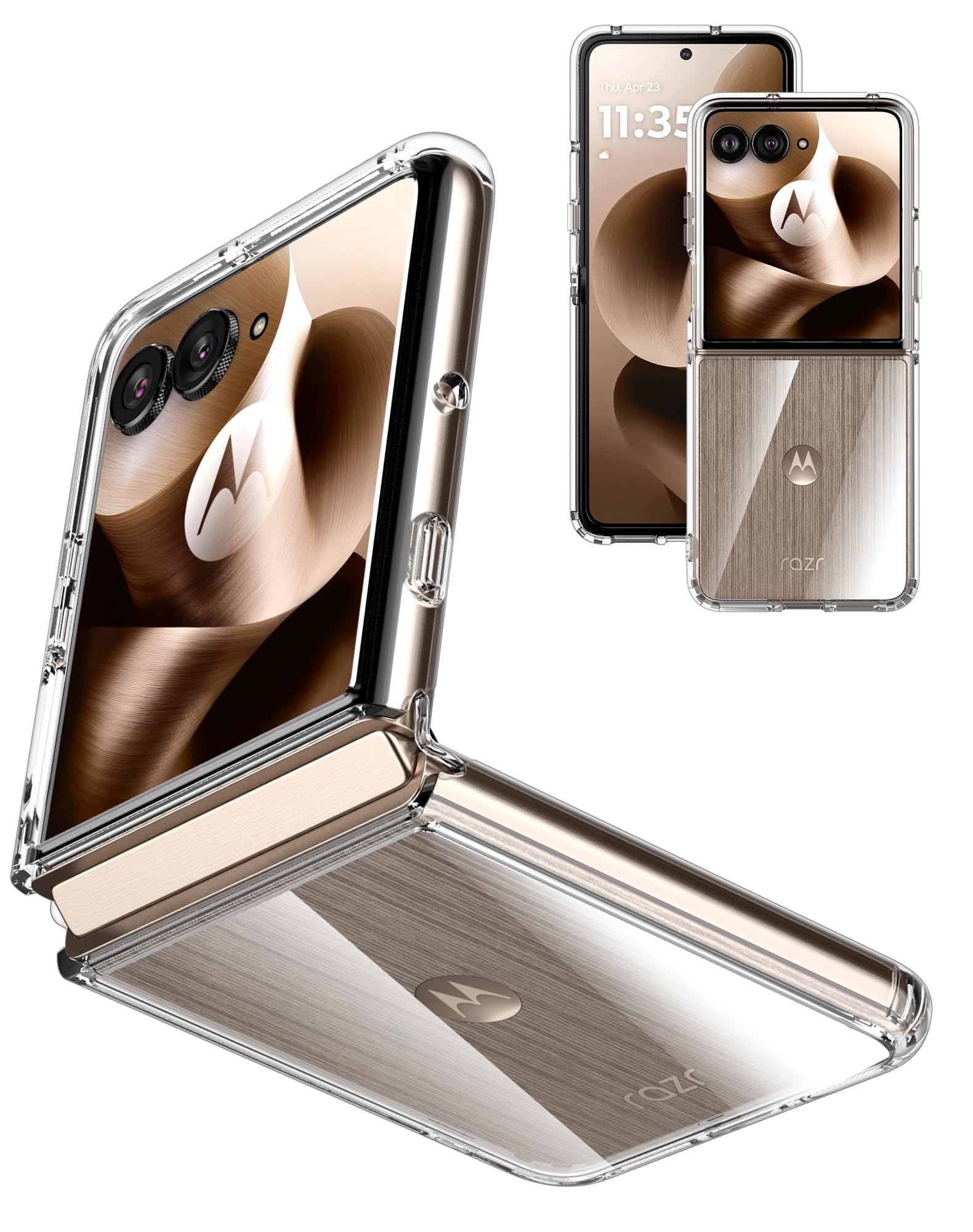 Cresee Cover per Motorola Razr 60 Ultra (2025) Trasparente