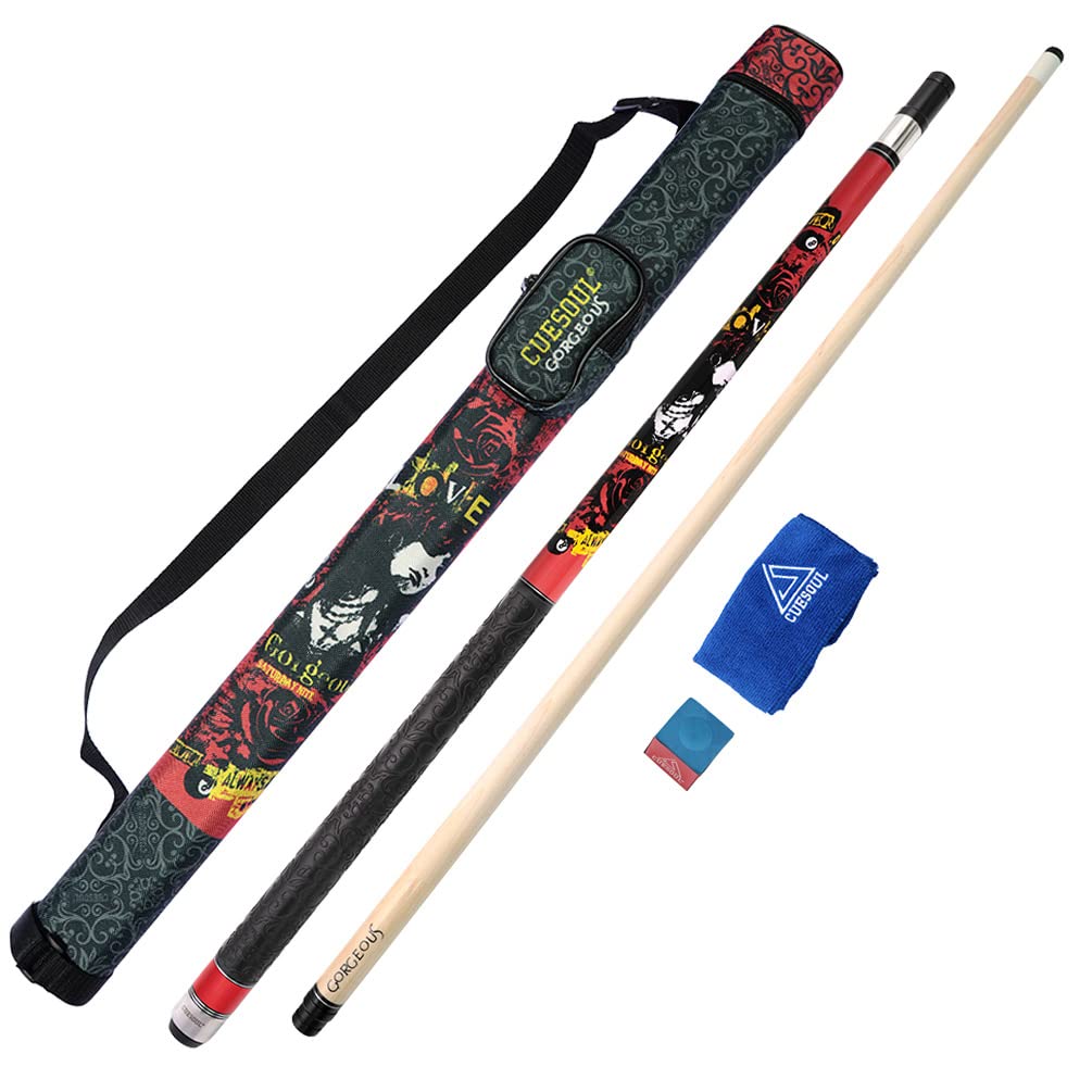 CUESOUL Gorgeous Stecca da Biliardo da 58 Pollici e 19 Once, Punta da 13 mm