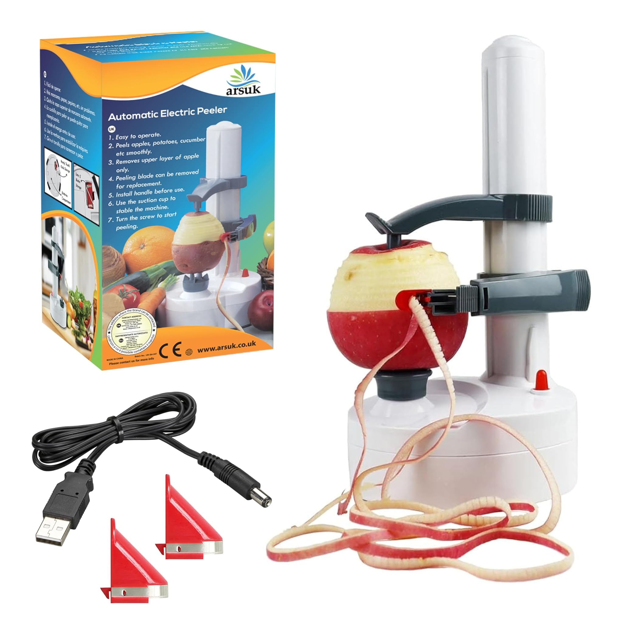 Arsuk Pelapatate Elettrico Automatico Multifunzione