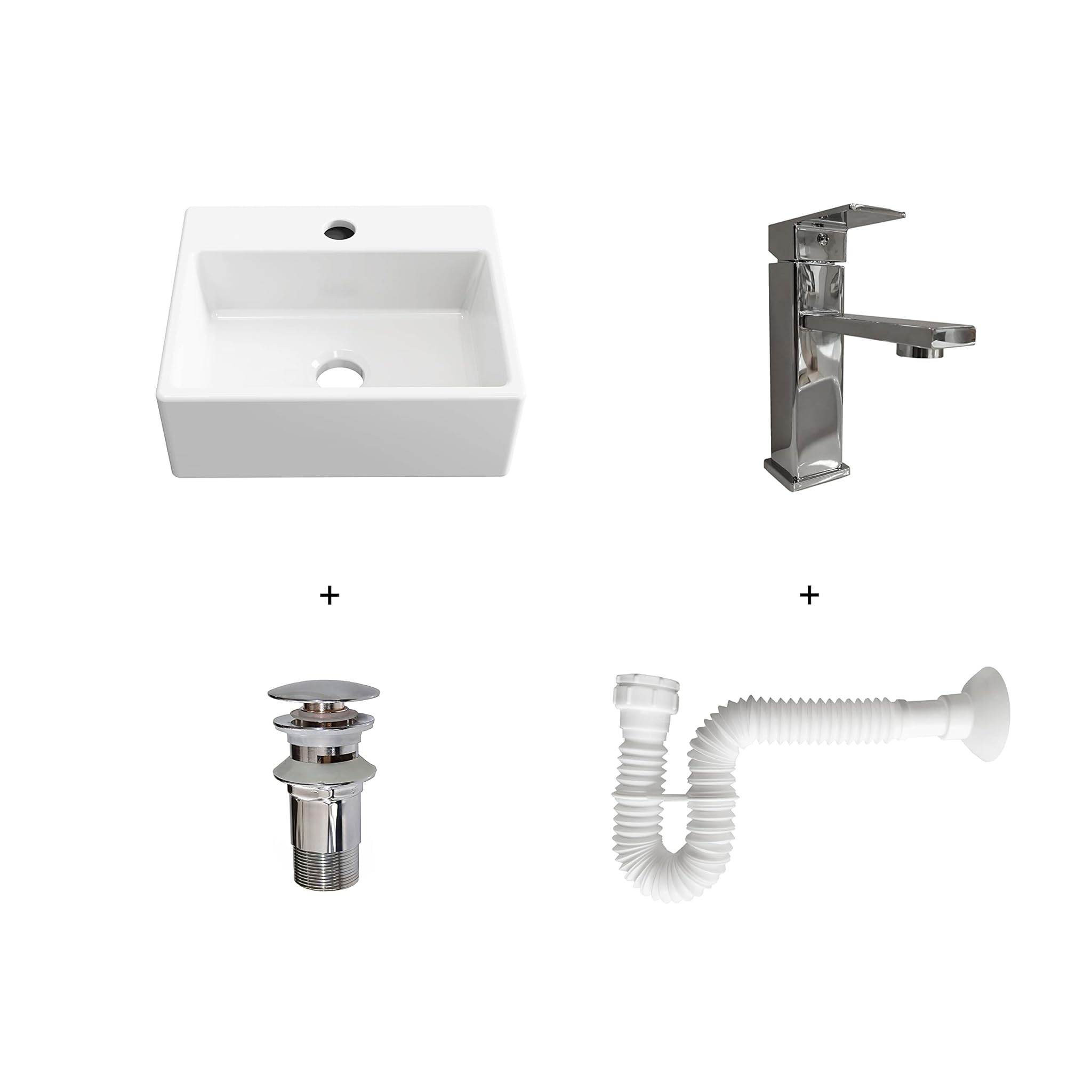 Baikal Soluzione Bagno con Lavabo e Accessori