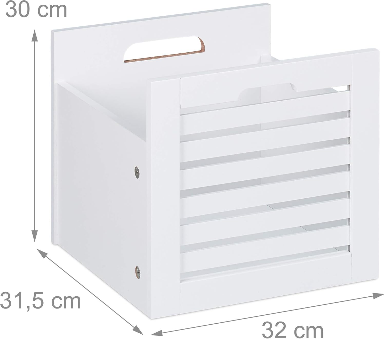 Relaxdays Panca Contenitore con 2 Cassetti, Bianco - immagine 5