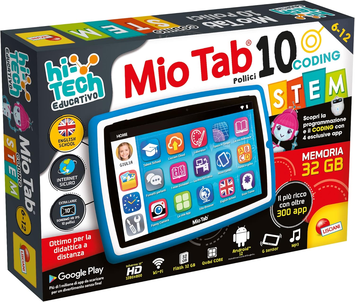 LISCIANI Mio Tab STEM Coding XL 2022 - Tablet 10 Pollici - immagine 2