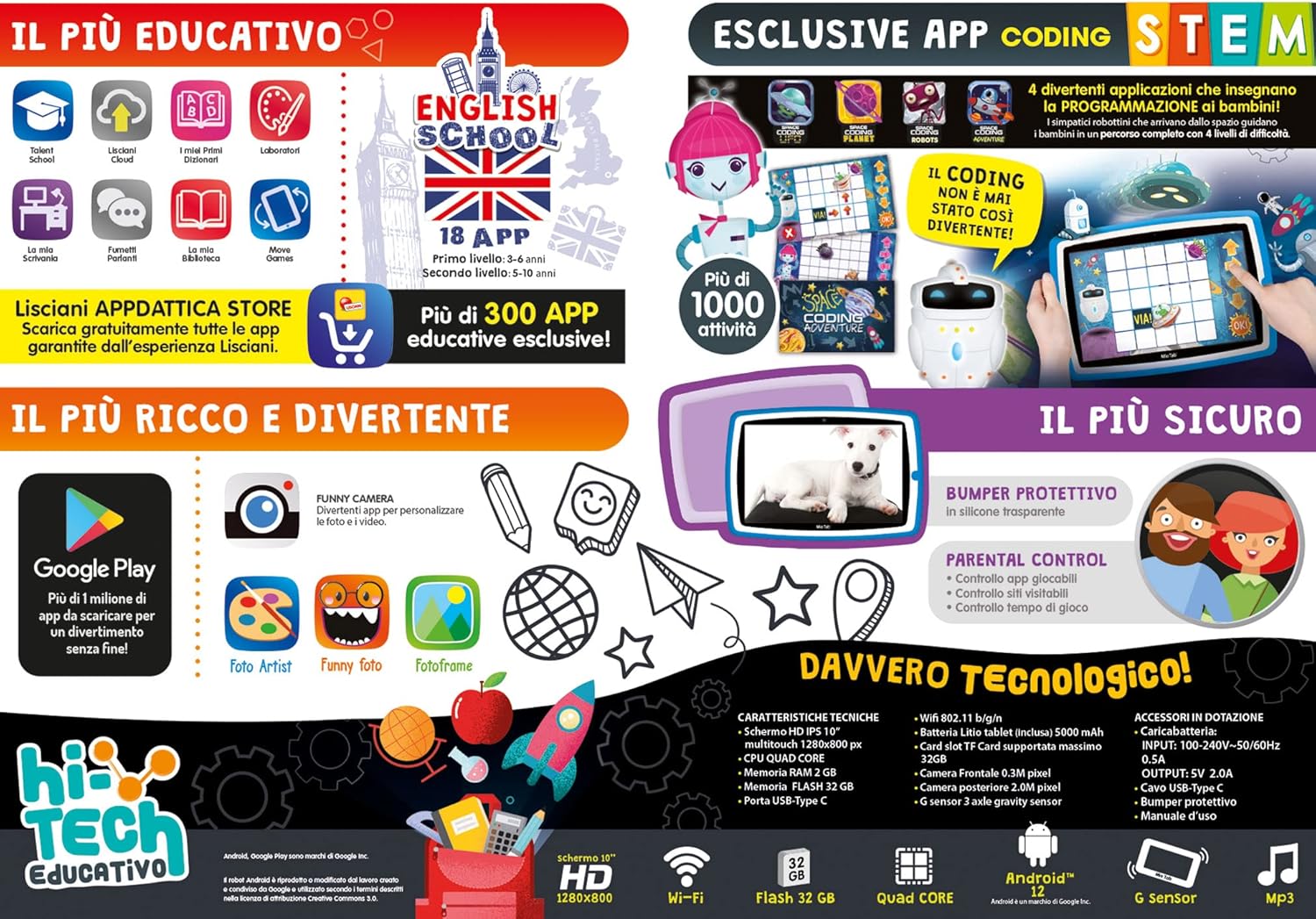 LISCIANI Mio Tab STEM Coding XL 2022 - Tablet 10 Pollici - immagine 3