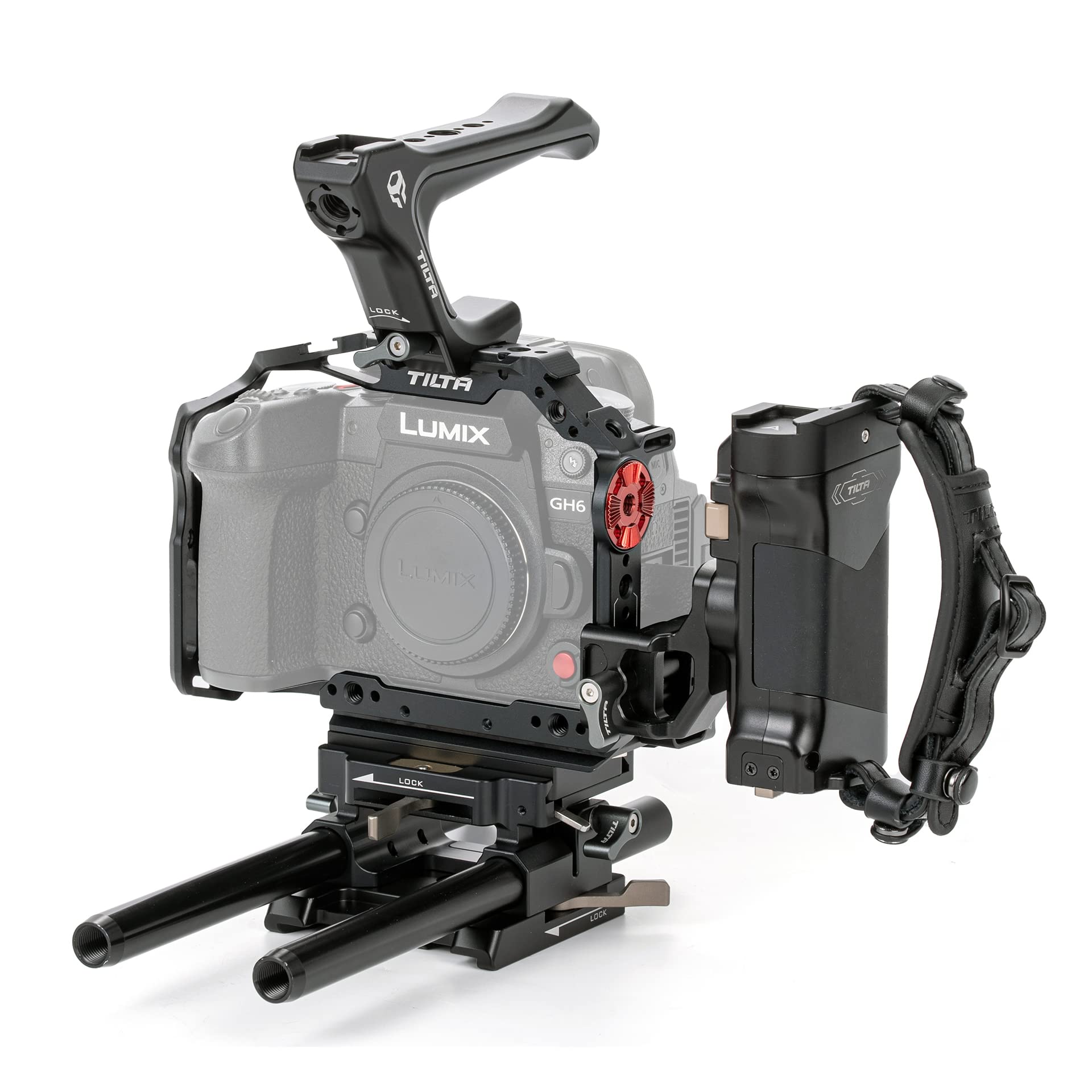 Tilta GH6 Gabbia per Fotocamera + Maniglia + Piastra, Nero