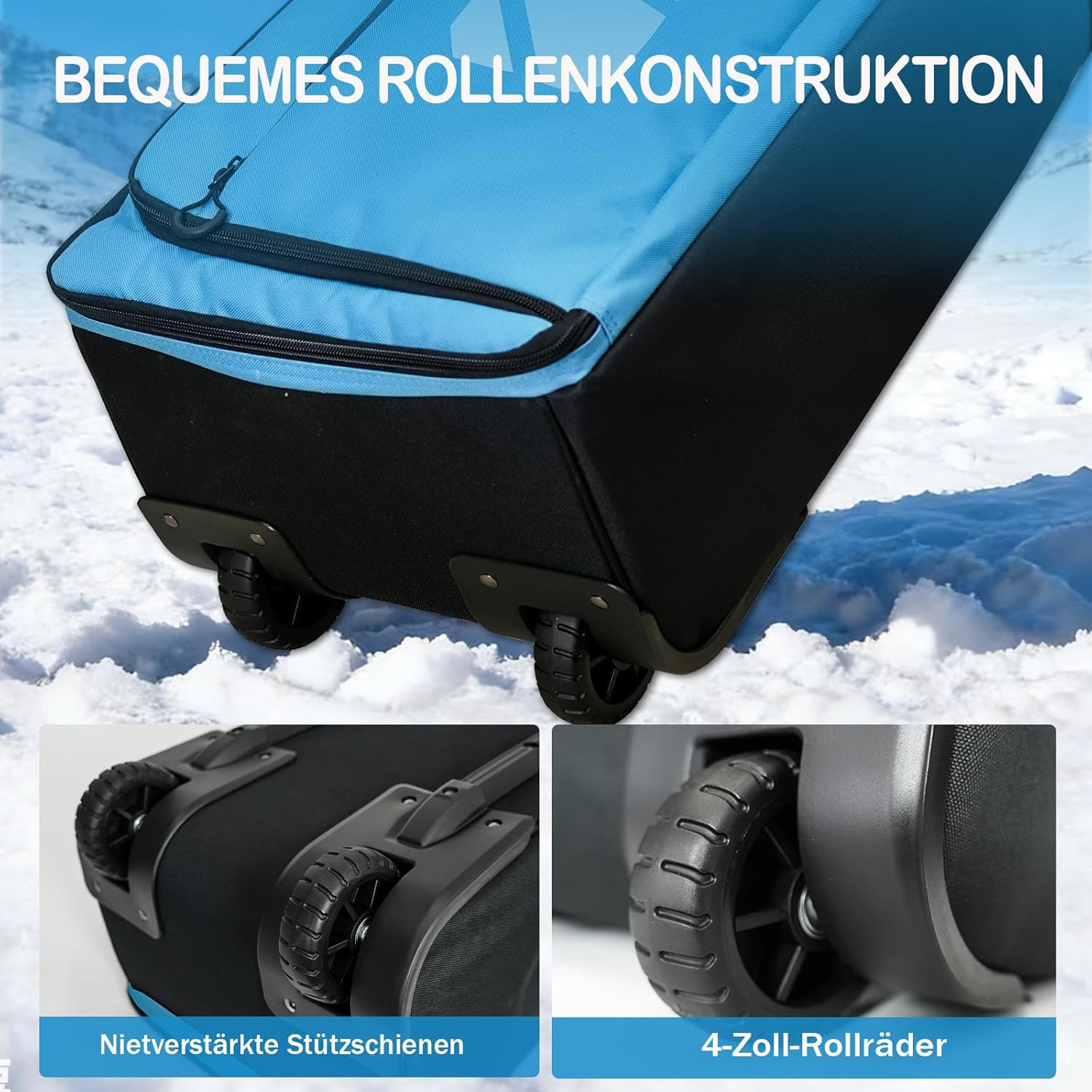 Aumtisc Borsa da Snowboard con Ruote - immagine 3