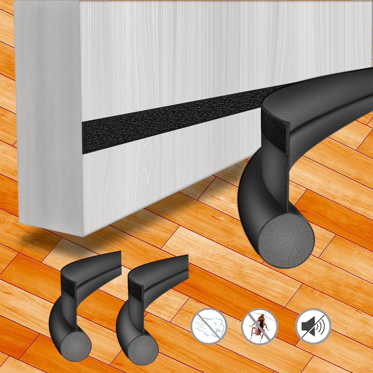 Paraspifferi Sottoporta Monofacciale - 2 Pezzi