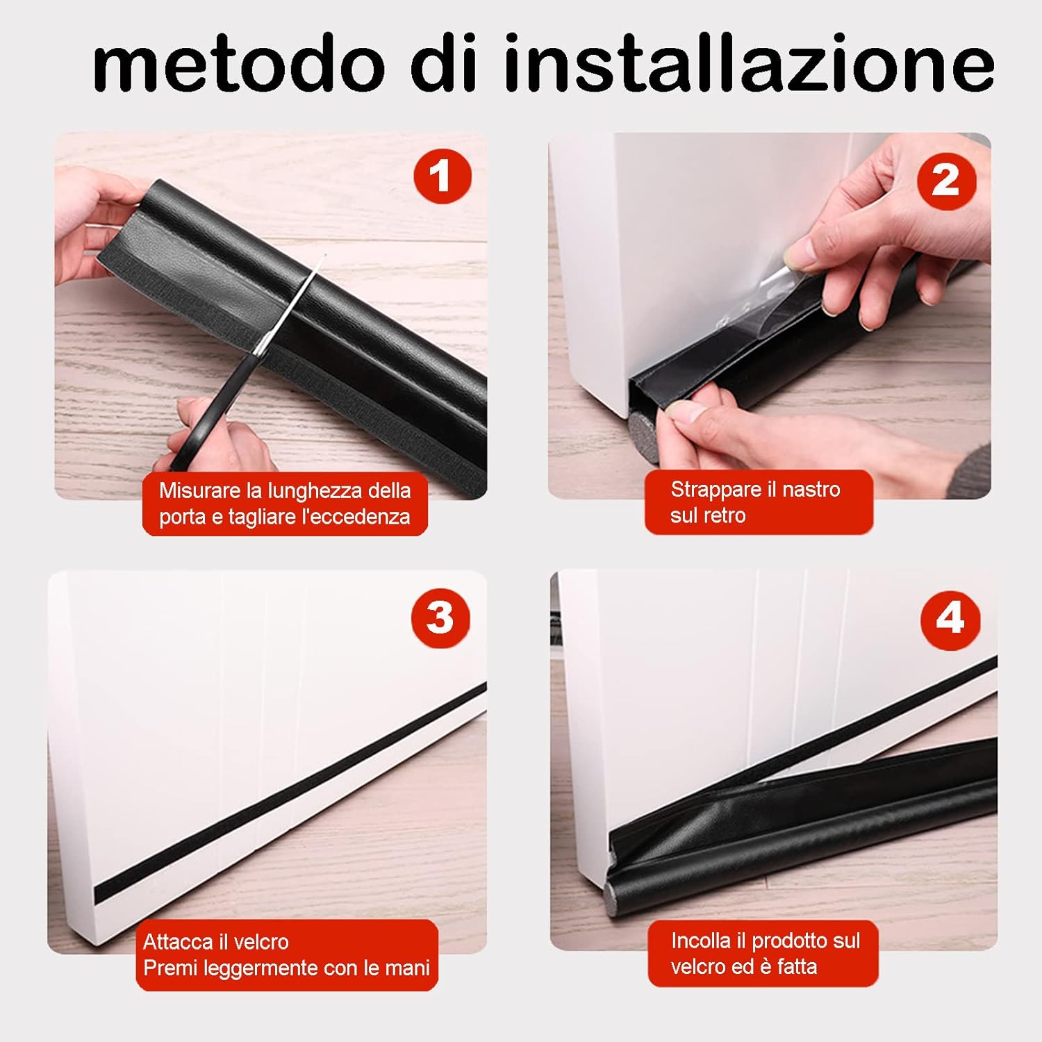 Paraspifferi Sottoporta Monofacciale - 2 Pezzi - immagine 5