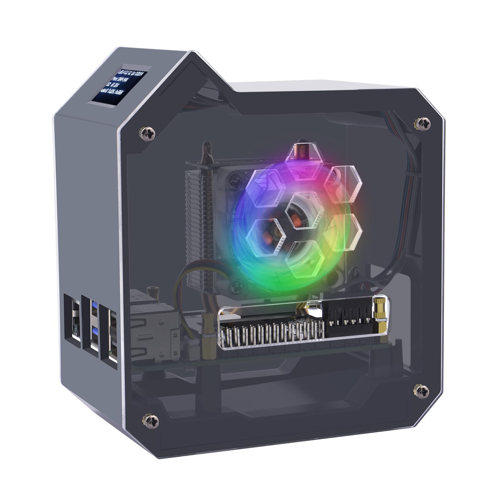 Geeekpi Kit Mini Tower per Raspberry Pi 5 (4GB/8GB)