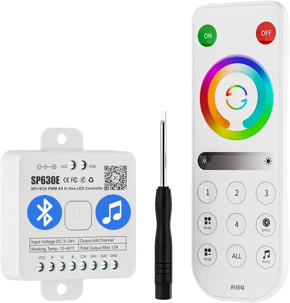 Btf-lighting Kit Controllo Striscia LED 4 Zone 2.4GHz RF - immagine 1