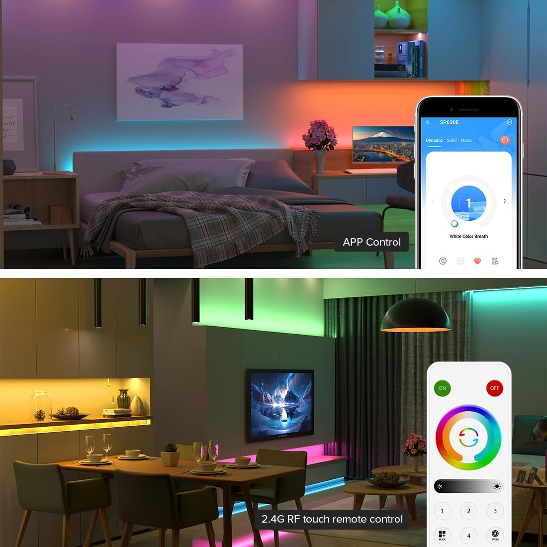 Btf-lighting Kit Controllo Striscia LED 4 Zone 2.4GHz RF - immagine 2