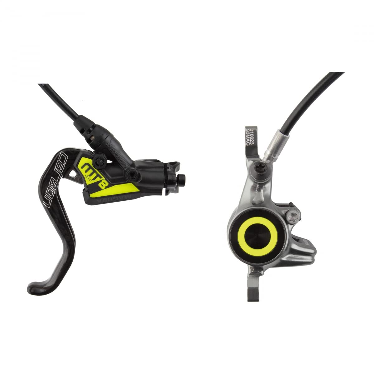 MAGURA MT8 SL, 1 leva HC Carboplay, 1 pezzo frenante, nero/giallo, taglia unica