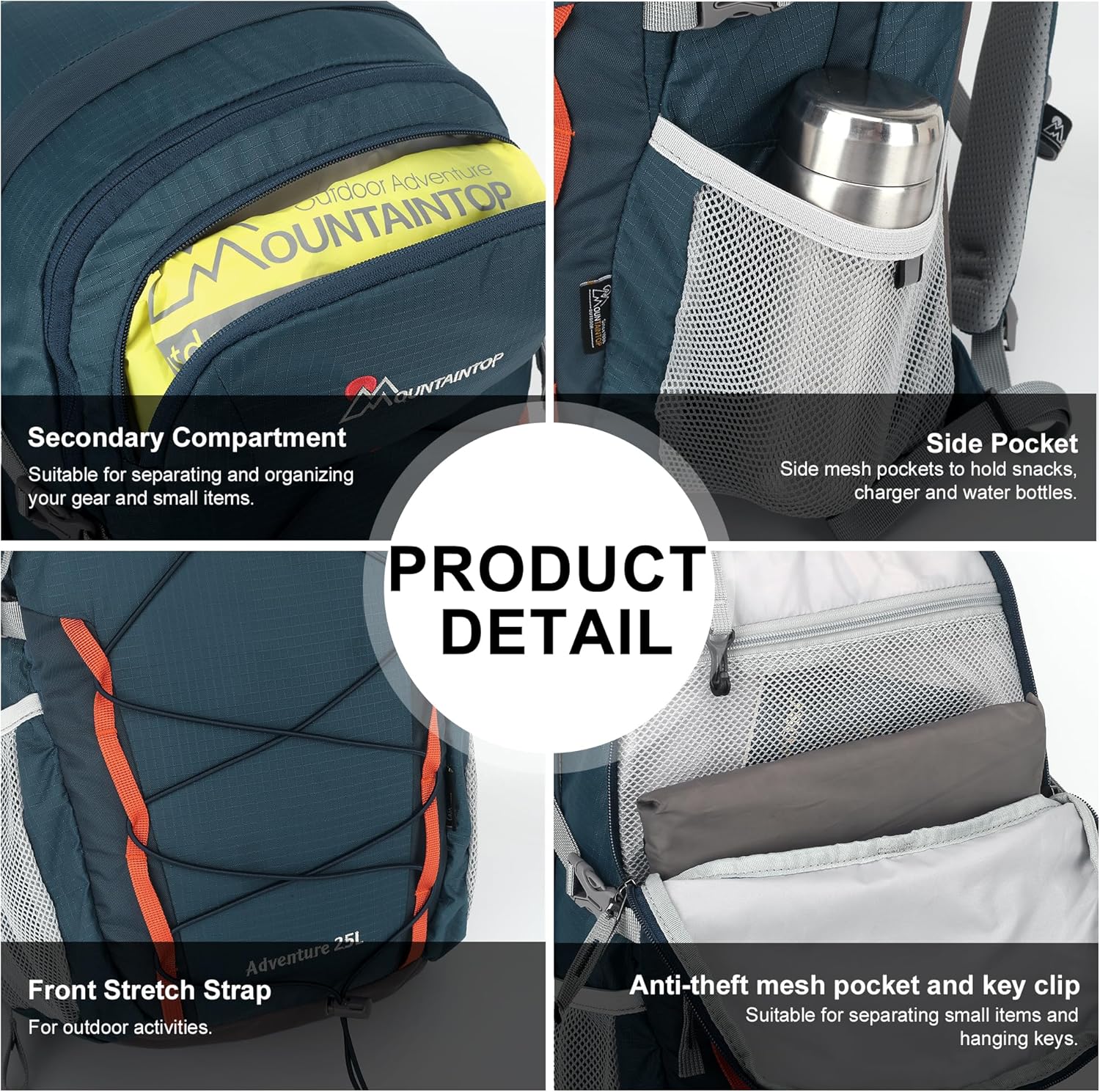 MOUNTAINTOP Zaino da Trekking 25L - immagine 6