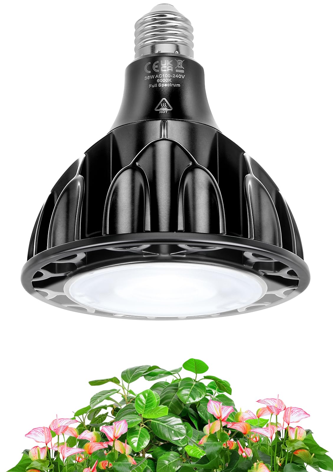 Lampadina LED Grow Light 36W E27 Spettro Completo