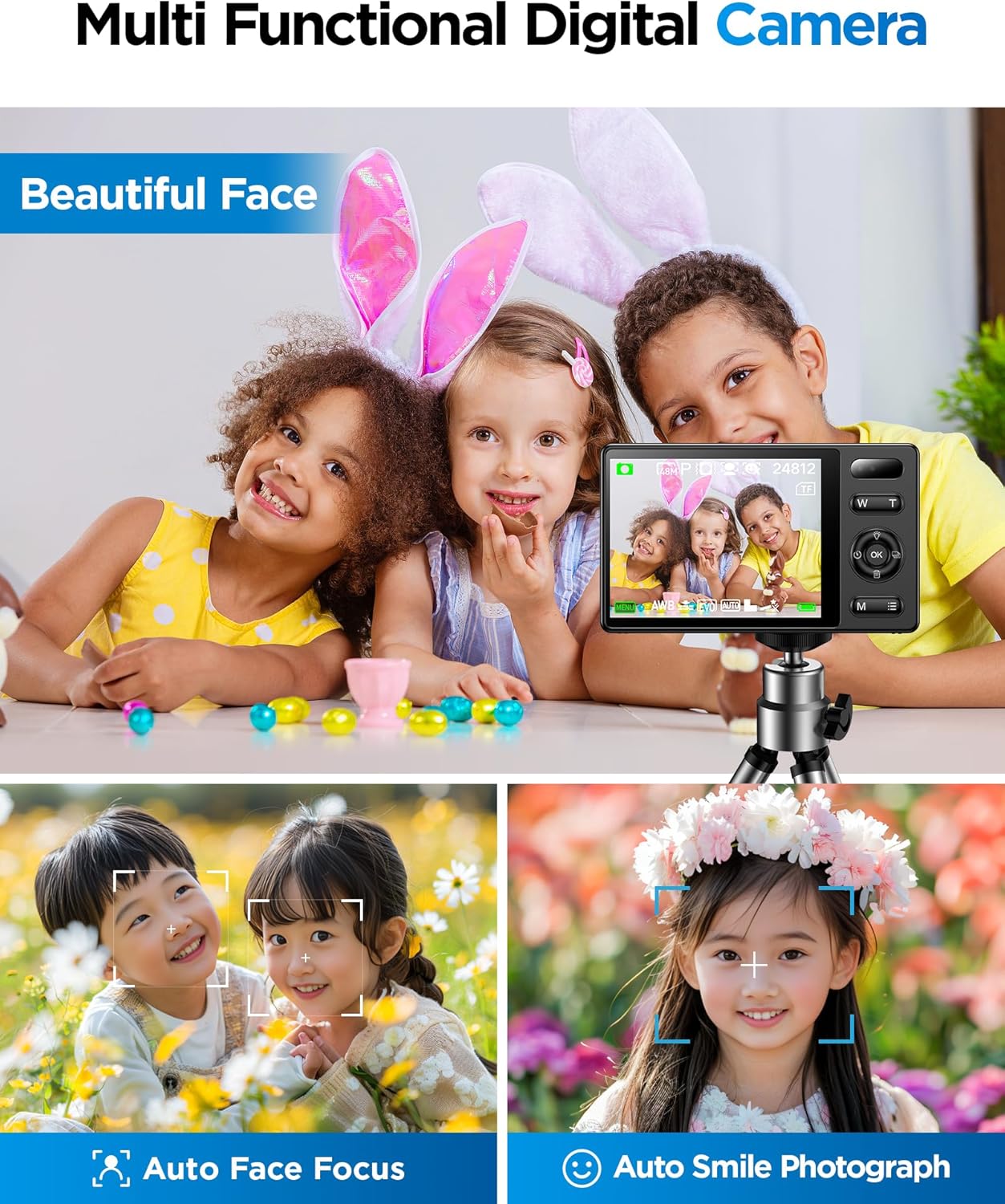 Fotocamera Digitale Bambini 48MP Anti-Shake 64GB - immagine 7