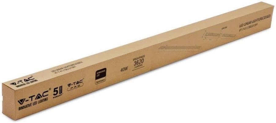 VT-7-41 LED Linear Recessed Light 40W Silver - immagine 2