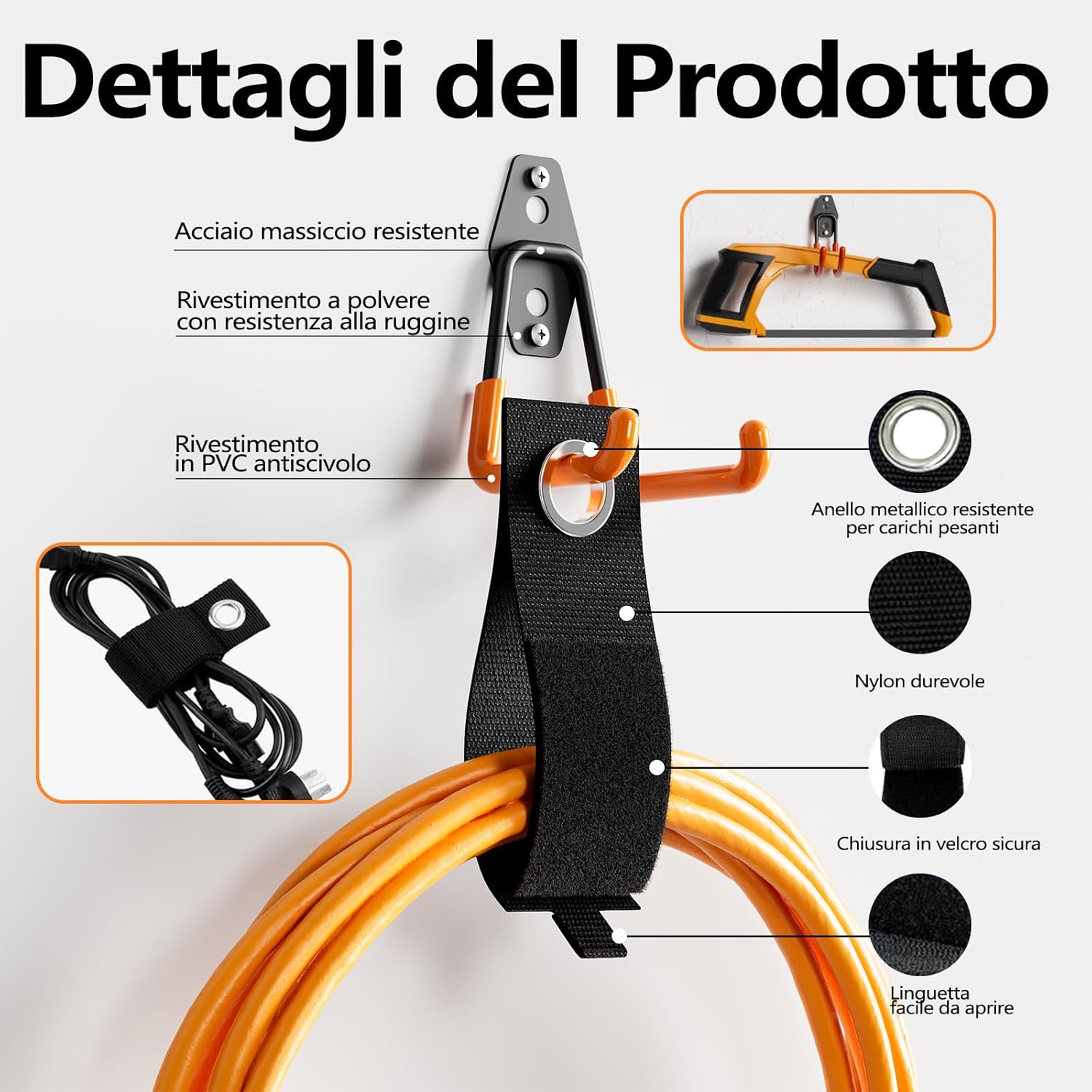 Hstmyfs Ganci da Garage Pesanti - Confezione da 10 - immagine 3