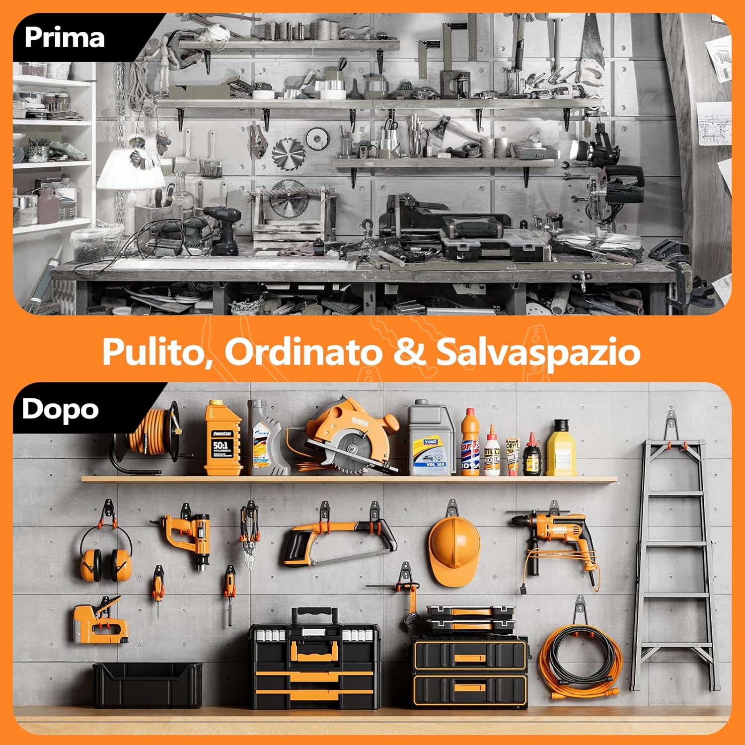 Hstmyfs Ganci da Garage Pesanti - Confezione da 10 - immagine 6