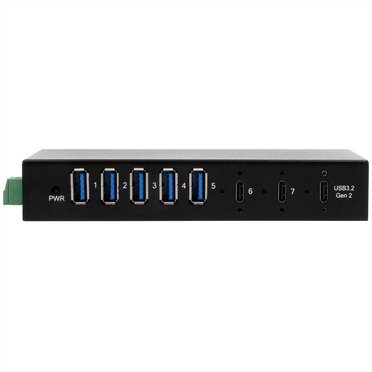 EX-12297HMS - Hub USB 3.2 Gen 2 x 1 in metallo a 7 porte