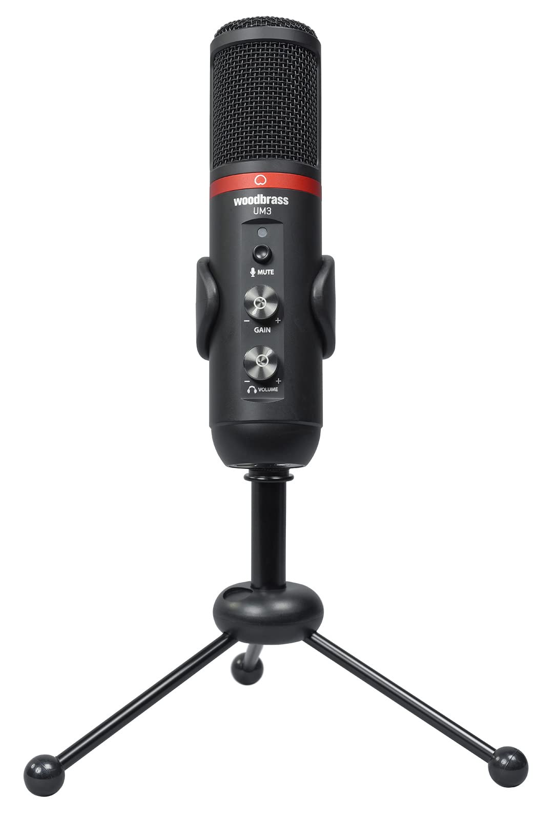 Woodbrass UM3 - Microfono USB-C per Streaming e Gaming