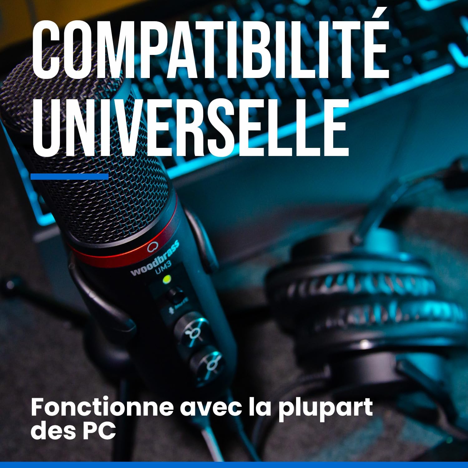 Woodbrass UM3 - Microfono USB-C per Streaming e Gaming - immagine 2