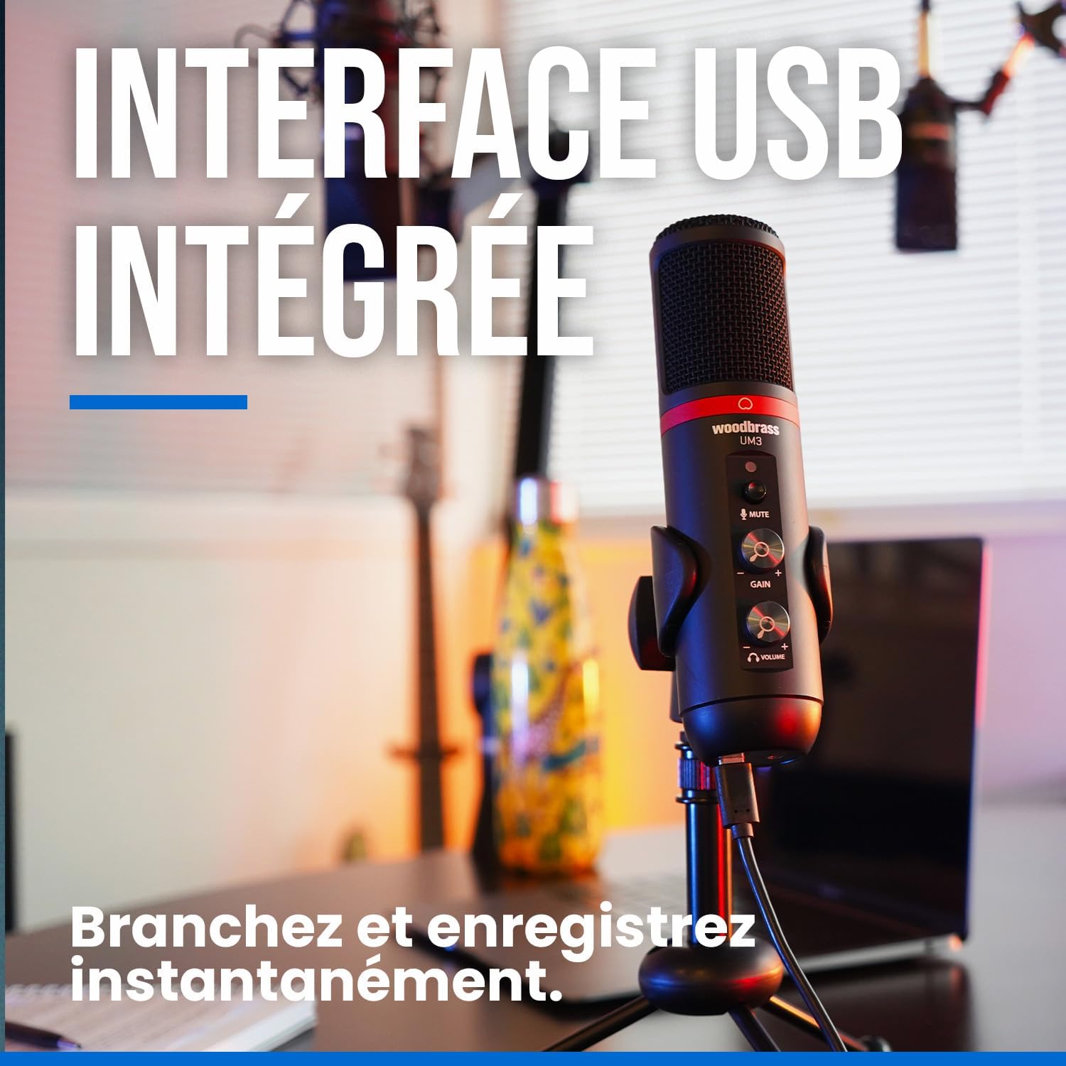 Woodbrass UM3 - Microfono USB-C per Streaming e Gaming - immagine 3