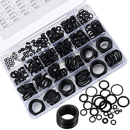 Set Guarnizioni O-Ring in Gomma Assortiti 360 Pezzi