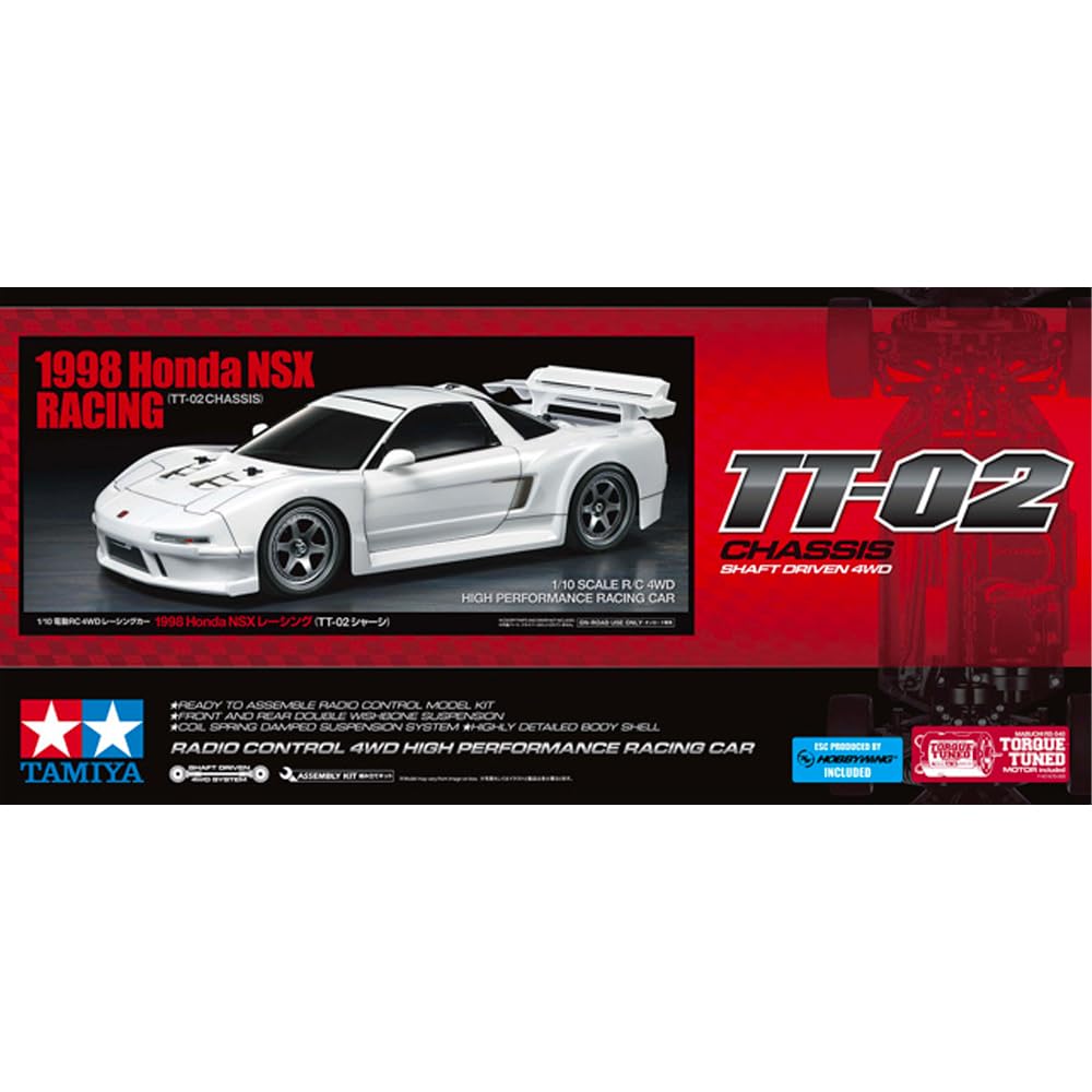 TAMIYA 58739 1:10 RC Honda NSX 1998 Racing TT-02