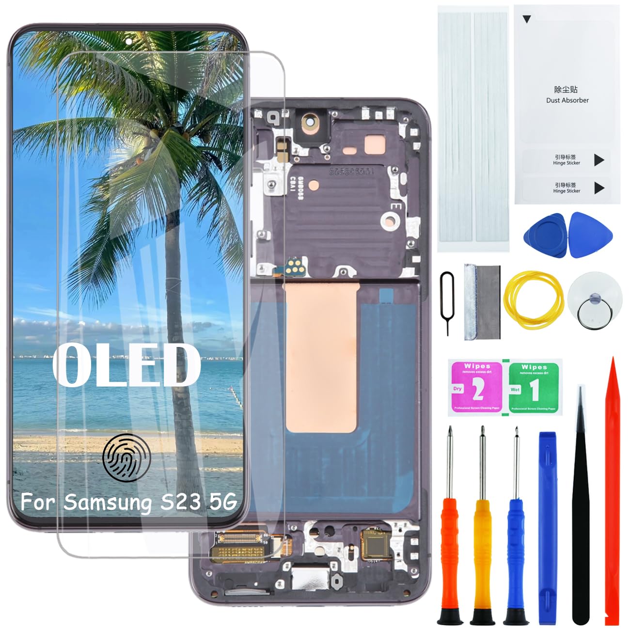 H&LYCYJ Display OLED per Samsung Galaxy S23 5G