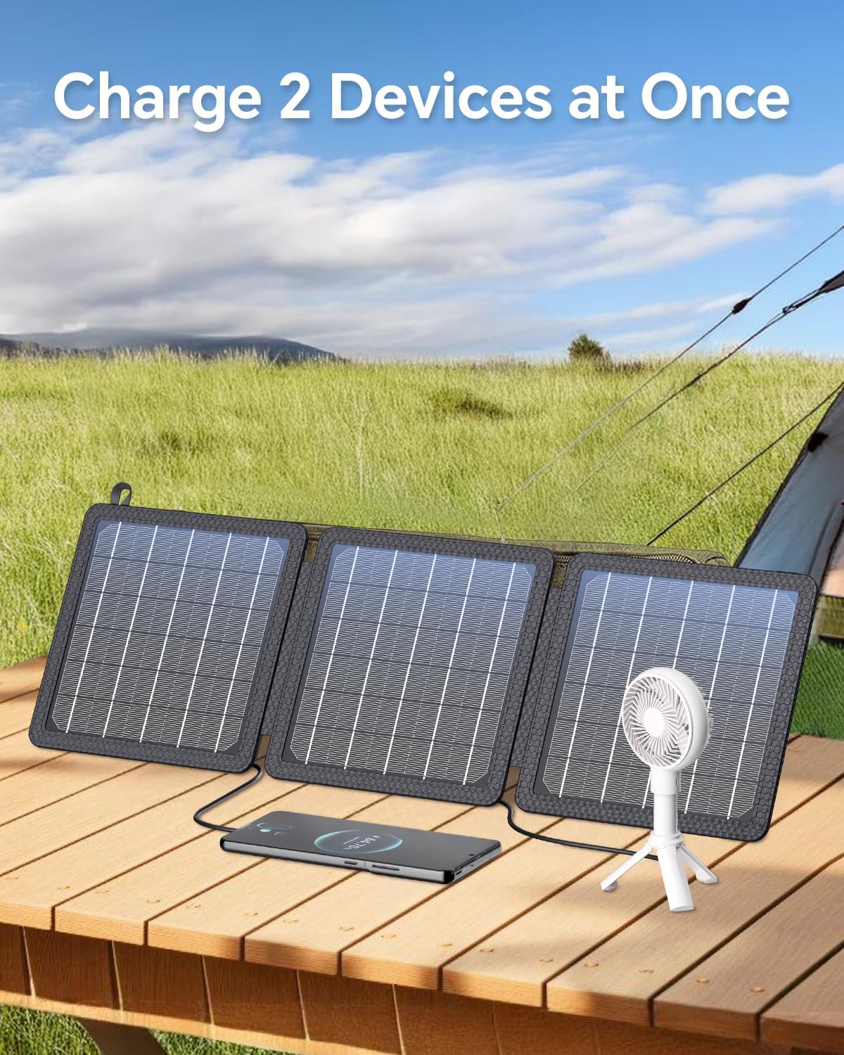 Pannello Solare 15W Portatile USB-C/USB - immagine 3