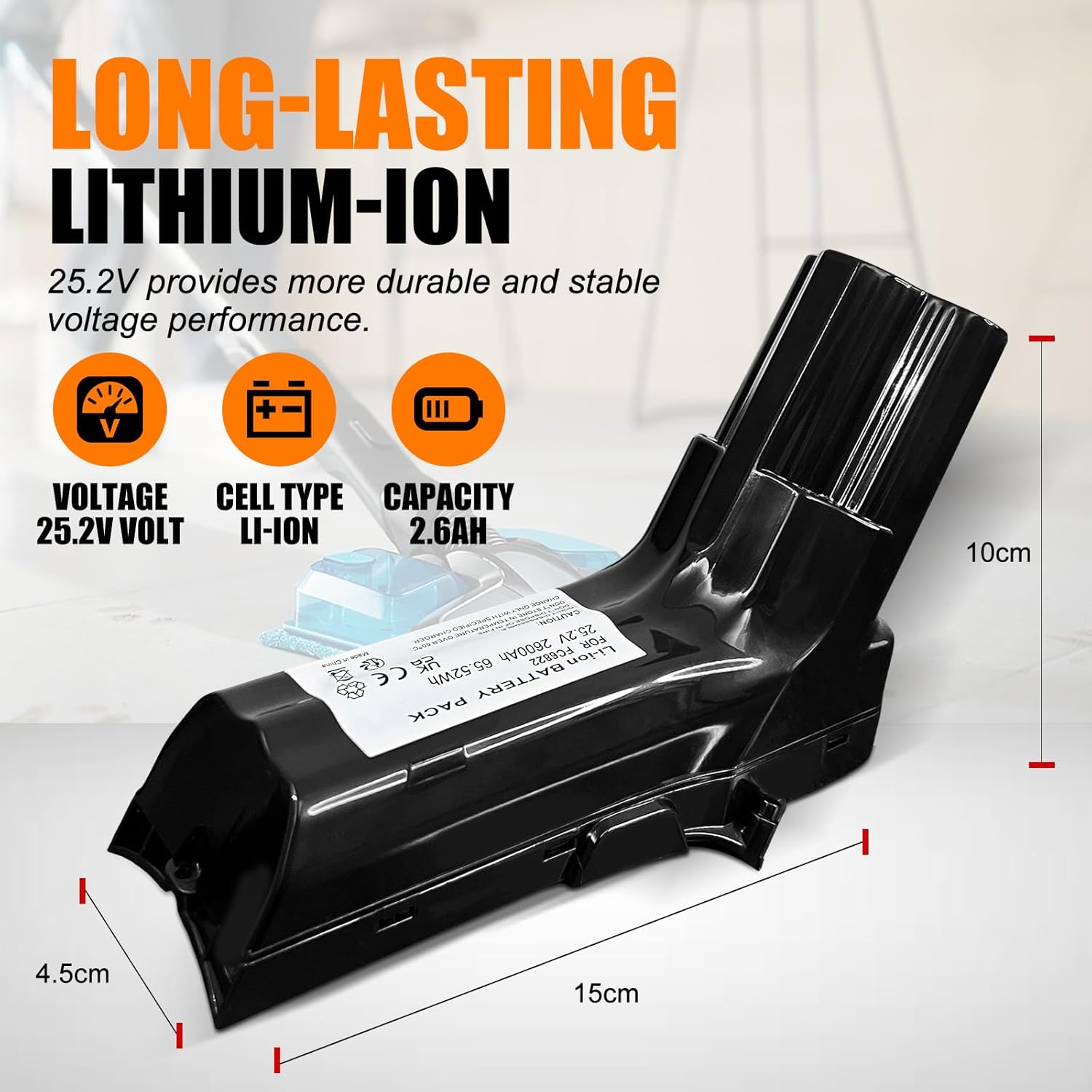 Batteria 25,2V per Aspirapolvere Philips SpeedPro Max - immagine 3