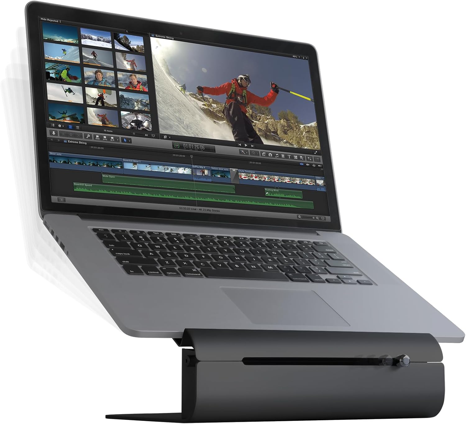 Rain Design iLevel - Supporto per Laptop, Nero - immagine 2