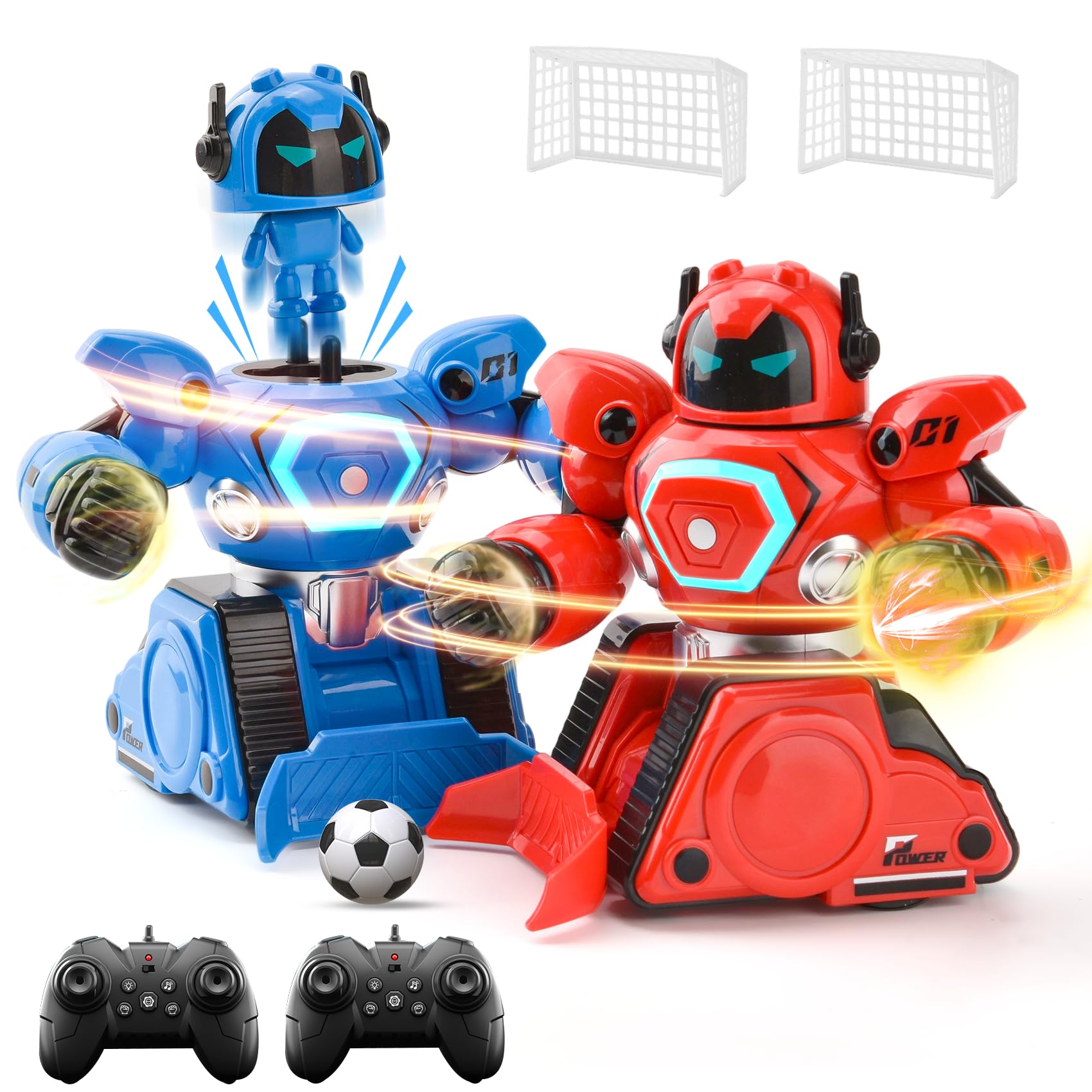 2 Robot Telecomandati RC da Combattimento Ricaricabili