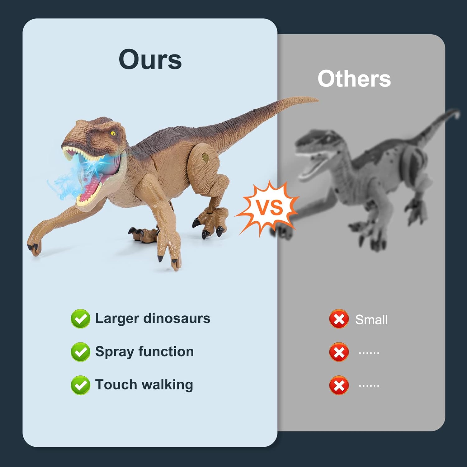 NEXBOX Dinosauro T-rex RC Telecomandato per Bambini - immagine 2