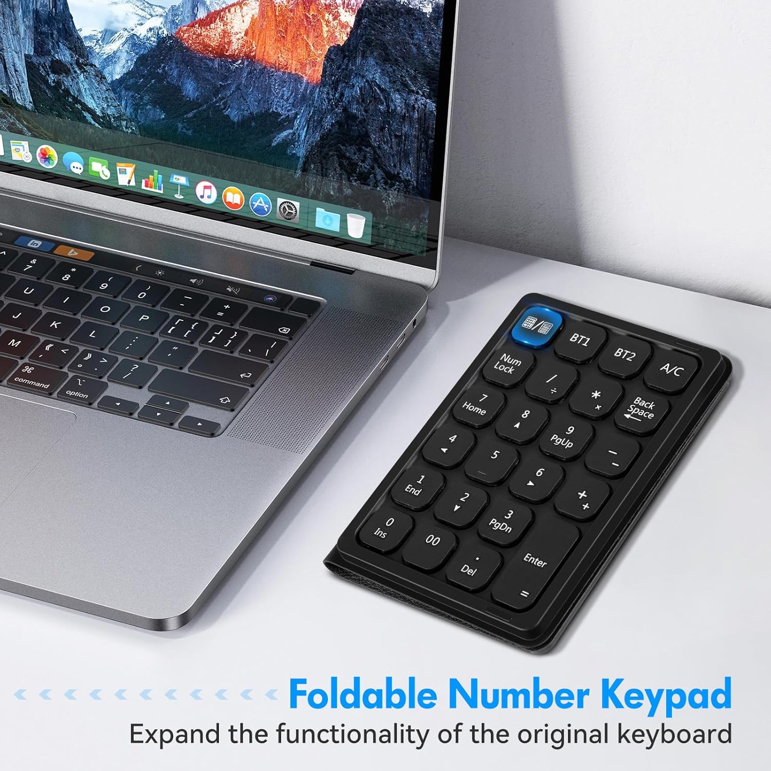 Tastiera Numerica Bluetooth Wireless con Display - immagine 3