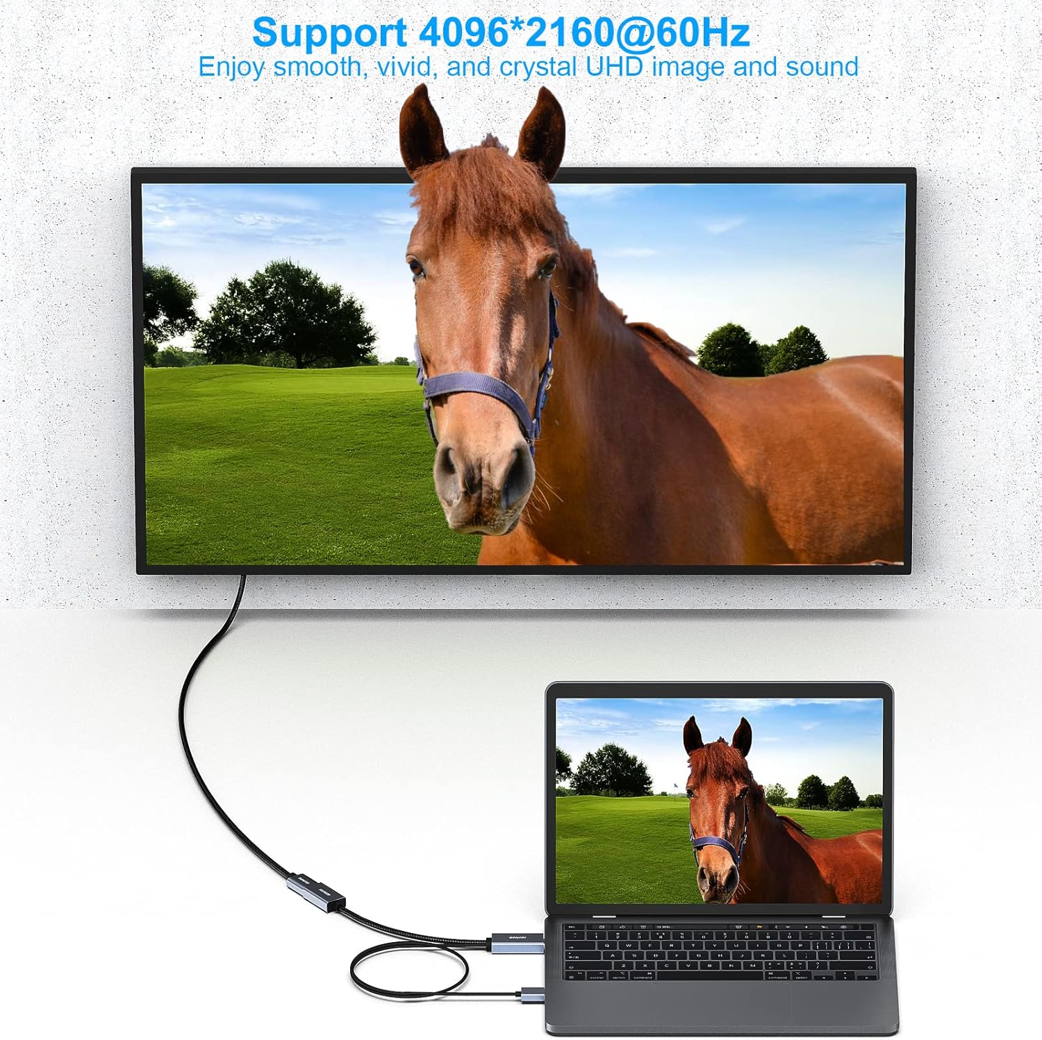 Benfei Adattatore HDMI a DisplayPort 4K@60Hz - immagine 3