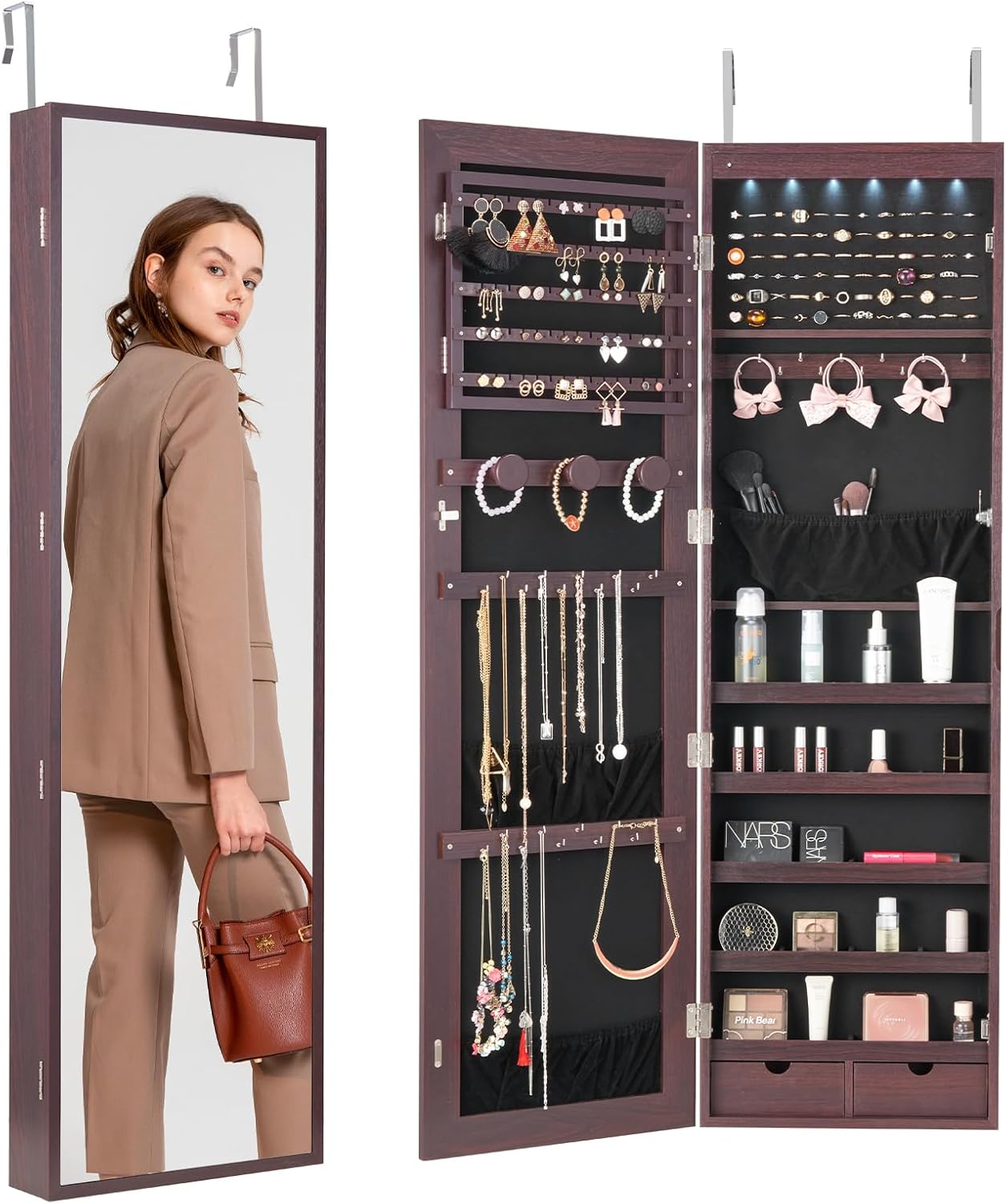 Vevor Armadietto Portagioie a Specchio 120 cm - immagine 1