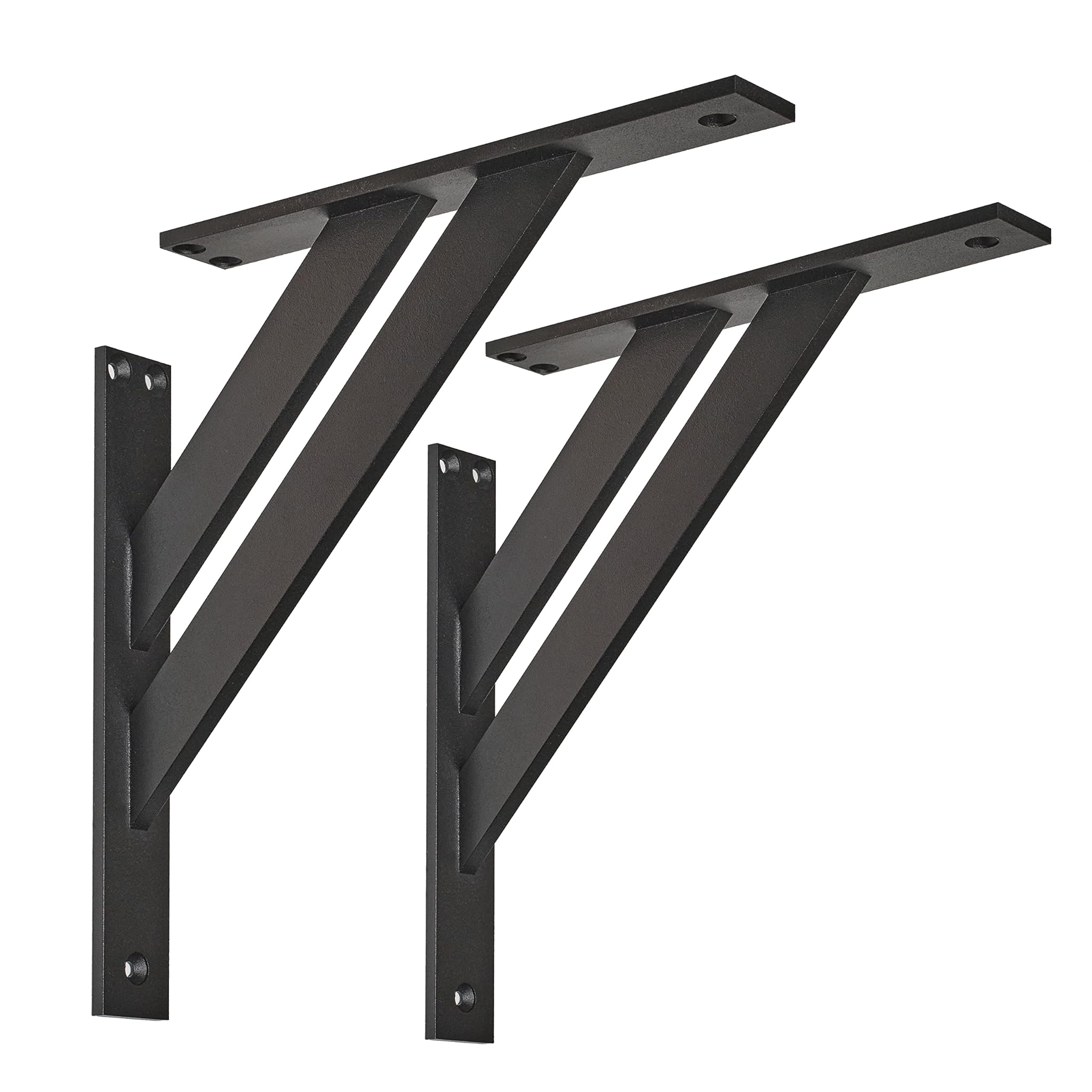 Alusfera Staffe per Mensole 240mm, 3 Pezzi, Noir