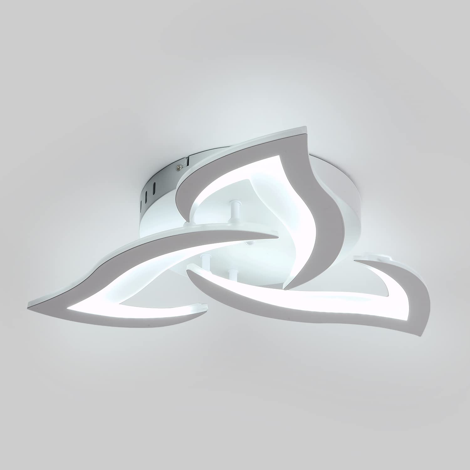 Kaucqi Plafoniera Led Soffitto 56CM 6000K Petalo Fiore