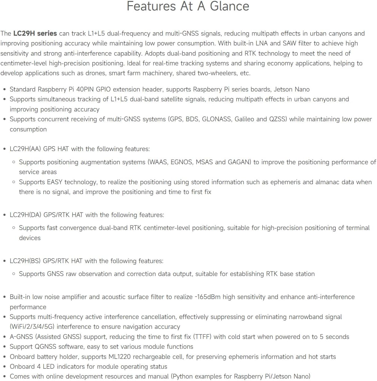 Waveshare LC29H Series Dual-Band GPS Module per Raspberry Pi - immagine 4