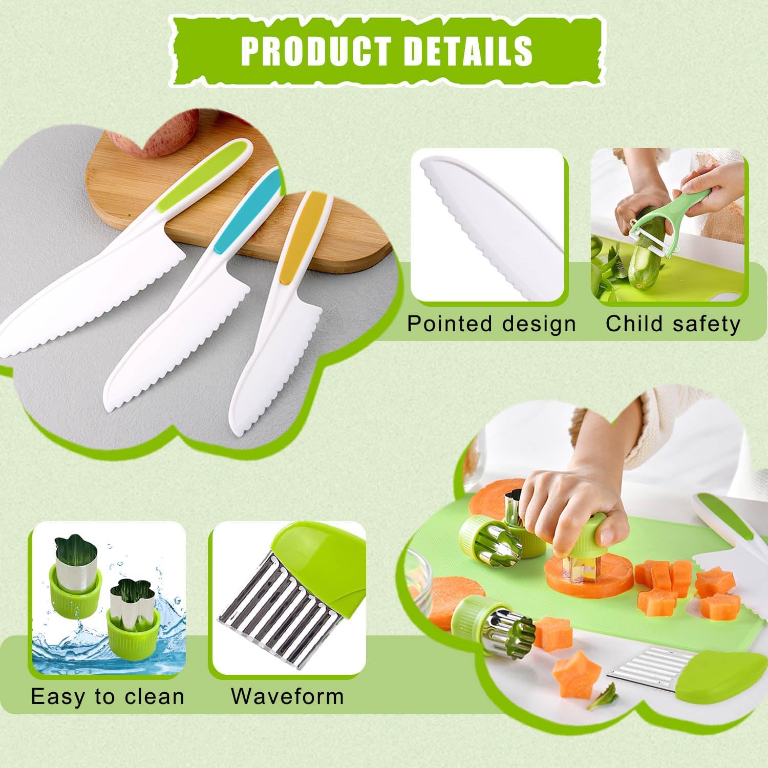 11 Pezzi Coltelli Montessori per Bambini - immagine 5